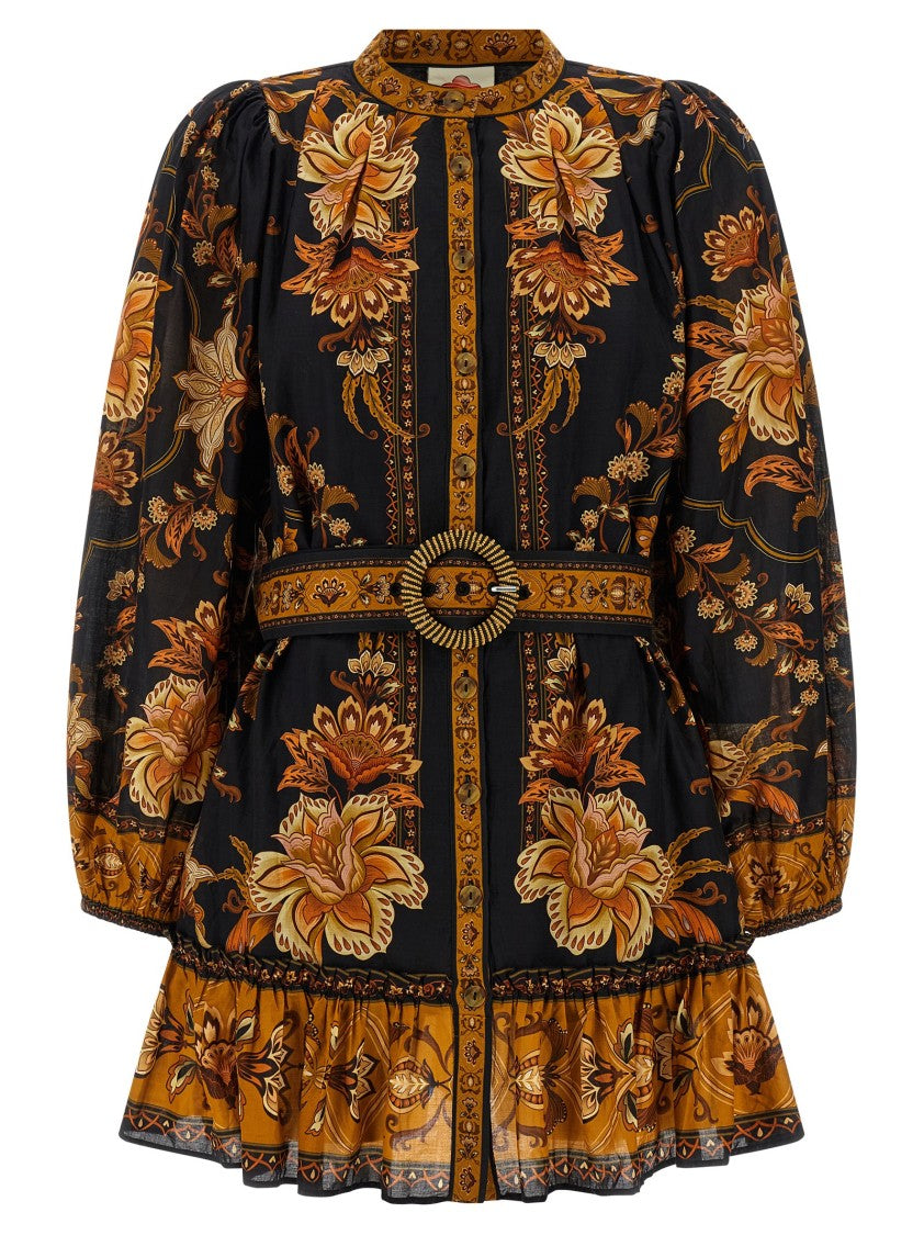Farm Rio Majestic Garden Black' Dress