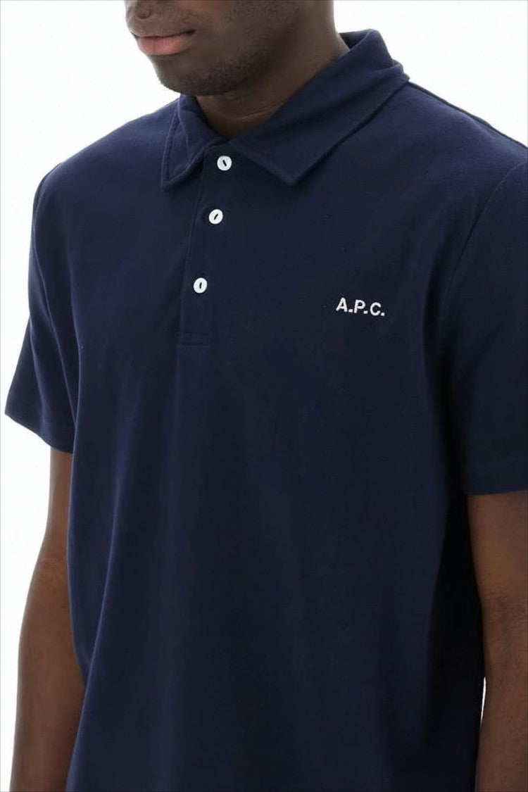 A.P.C. Short-Sleeve Polo Shirt With Traditional Collar