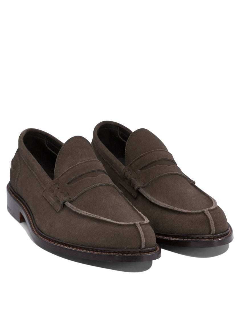 Tricker's Brown Leather Loafers