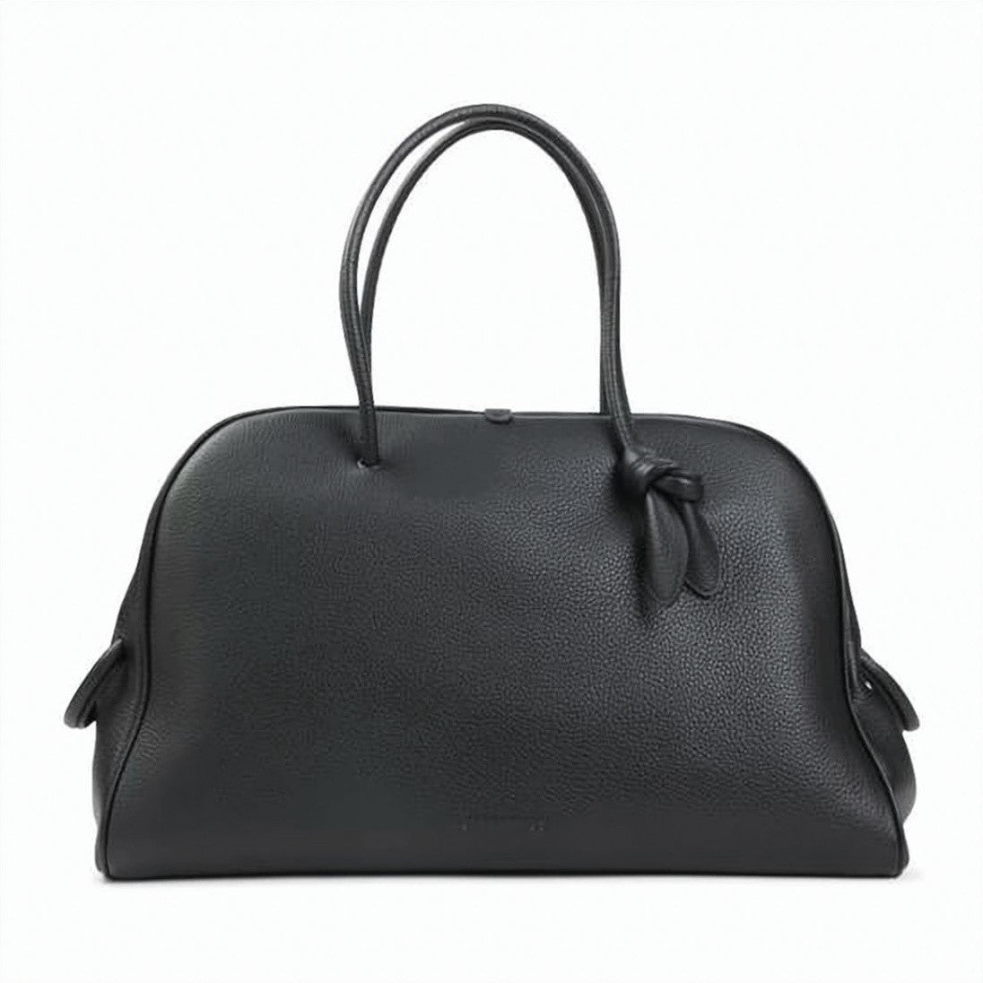 Jacquemus Textured Calf Leather Shoulder Bag With Knot Detail
