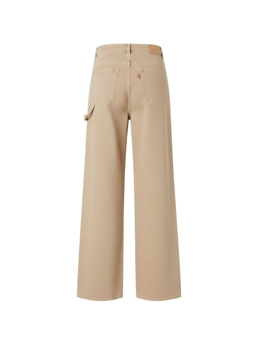 Pinko Wide-Leg Beige Pants