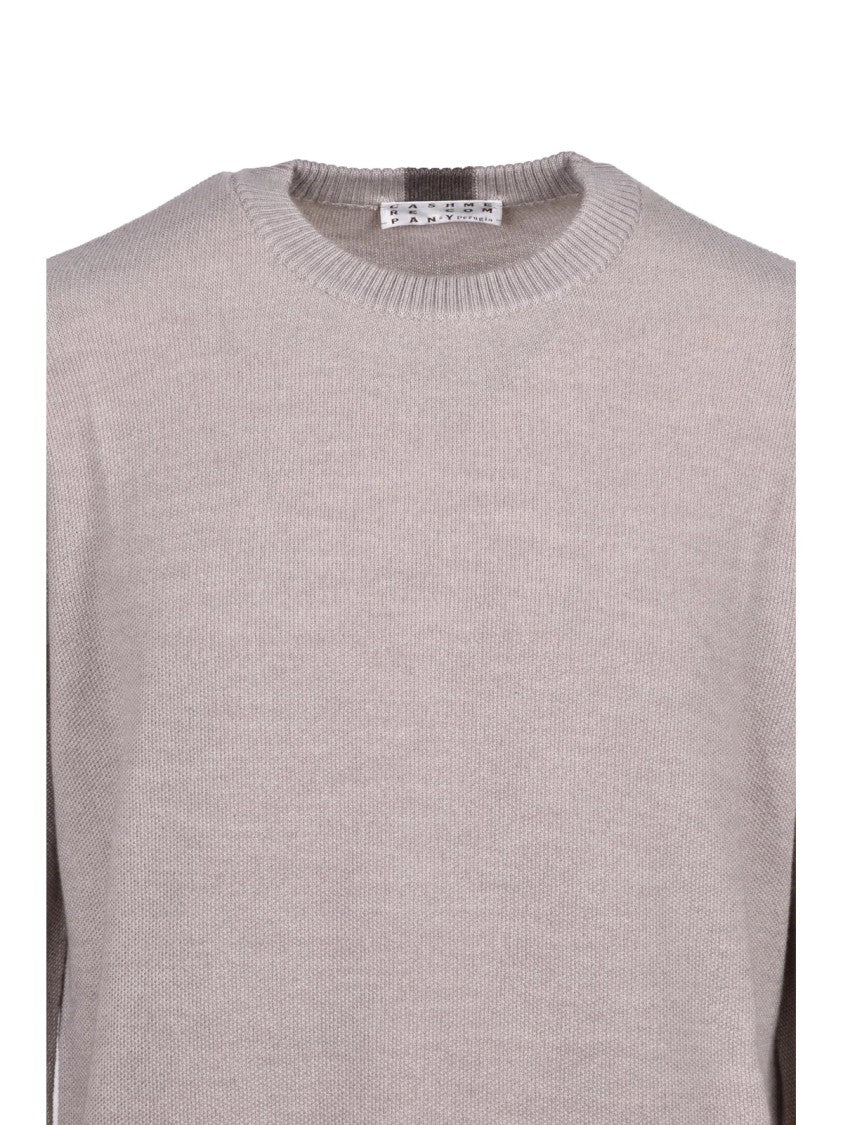 Cashmere Company P. Merino Wool Crew Neck Sweater With Minimalist Design