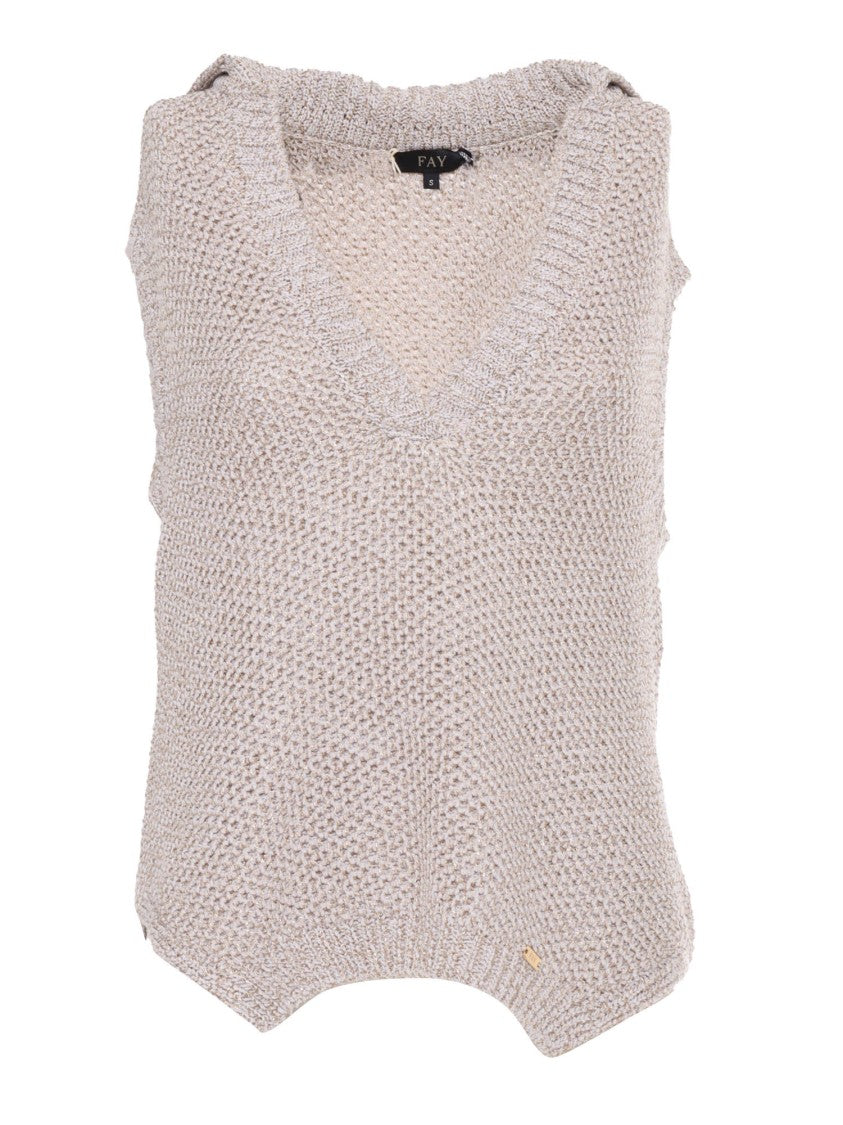 Fay Textured Knit Gilet