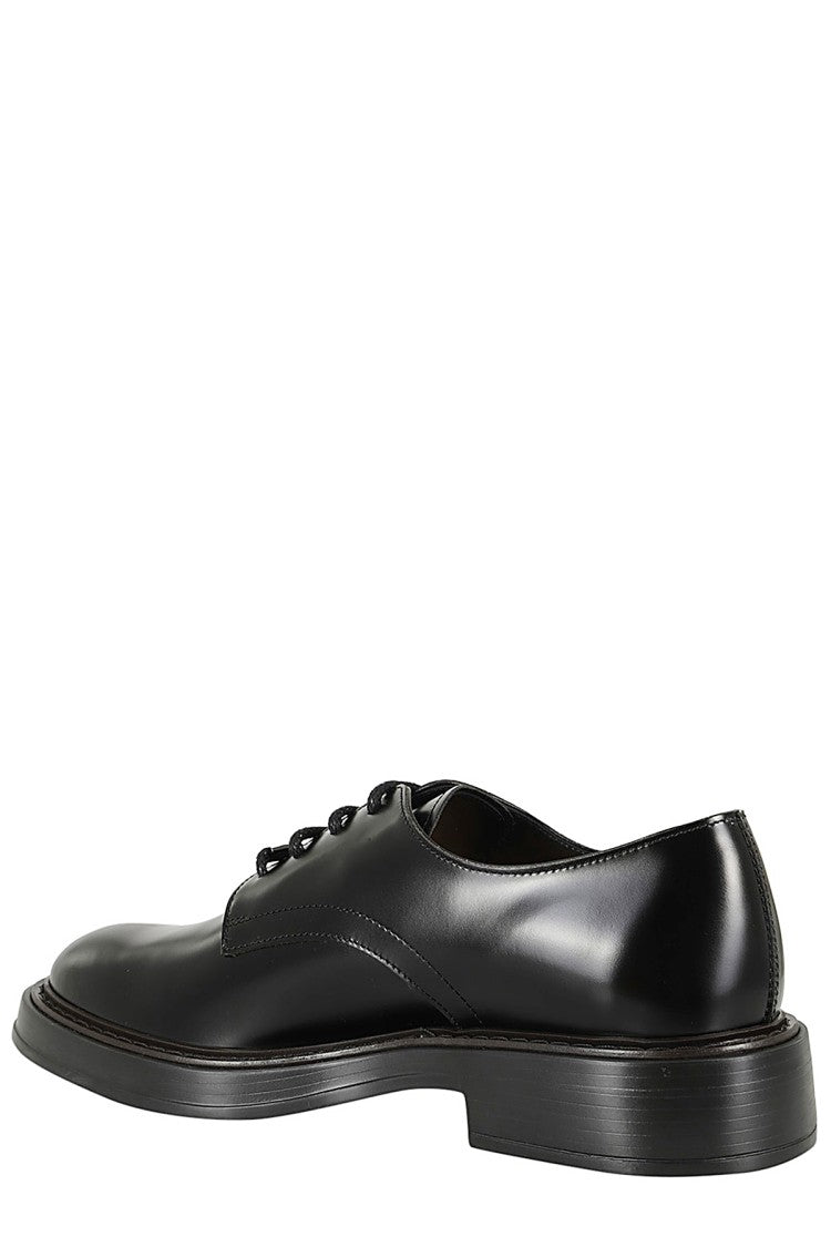 Tod's Derby Loafer With Polished Leather Upper