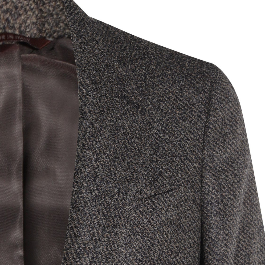 Canali Tailored Grey Jacket With Notch Lapels