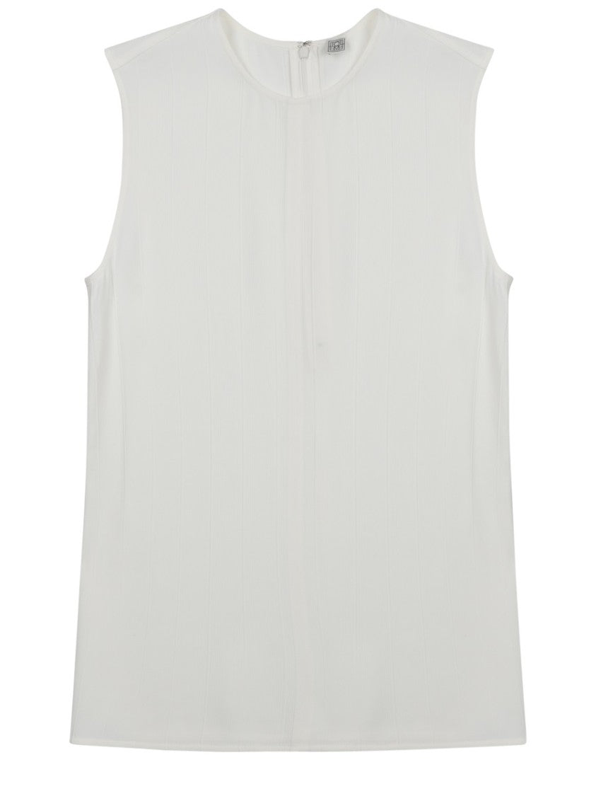 Totême Sleeveless Linen-Blend Tank Top