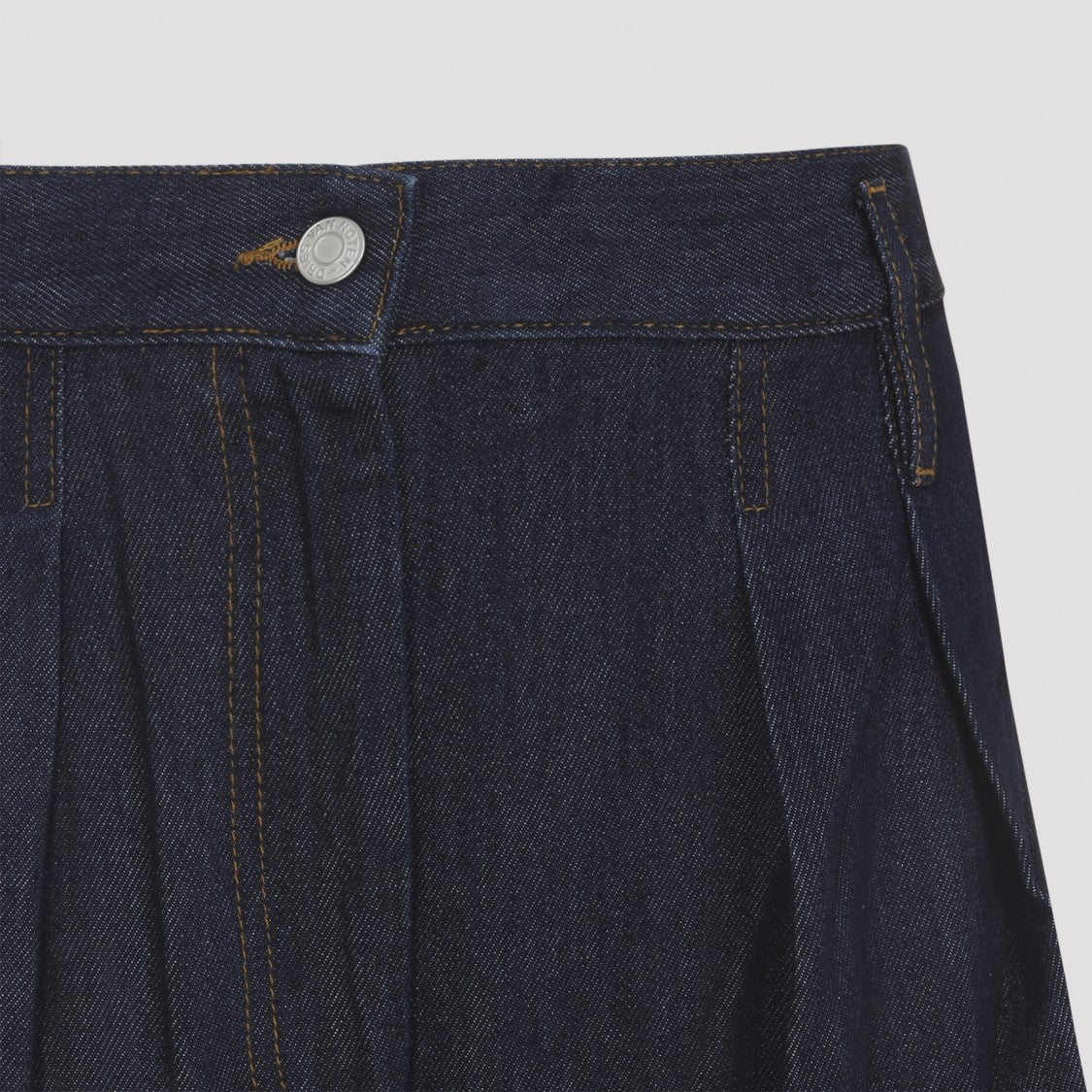 Dries Van Noten Wide-Leg High-Waisted Dark Denim Jeans With Front Pleats