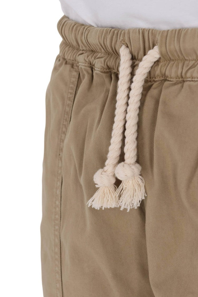 Officine Generale Fitz Twill Drawstring Casual Shorts