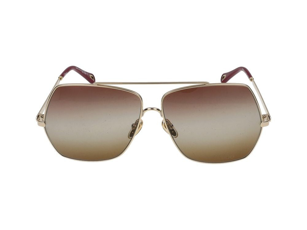 Chloé Sunglasses Ch0278s 001 Gold Gold Brown 62/12/140