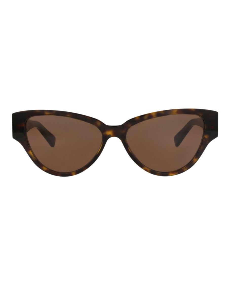Bottega Veneta Cat Eye Sunglasses In Recycled Acetate With Tortoiseshell Pattern