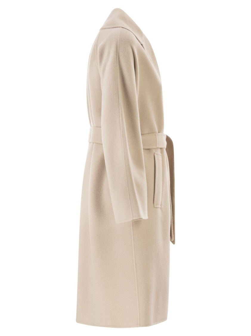 Max Mara Double Wool Blend Dressing Gown Coat