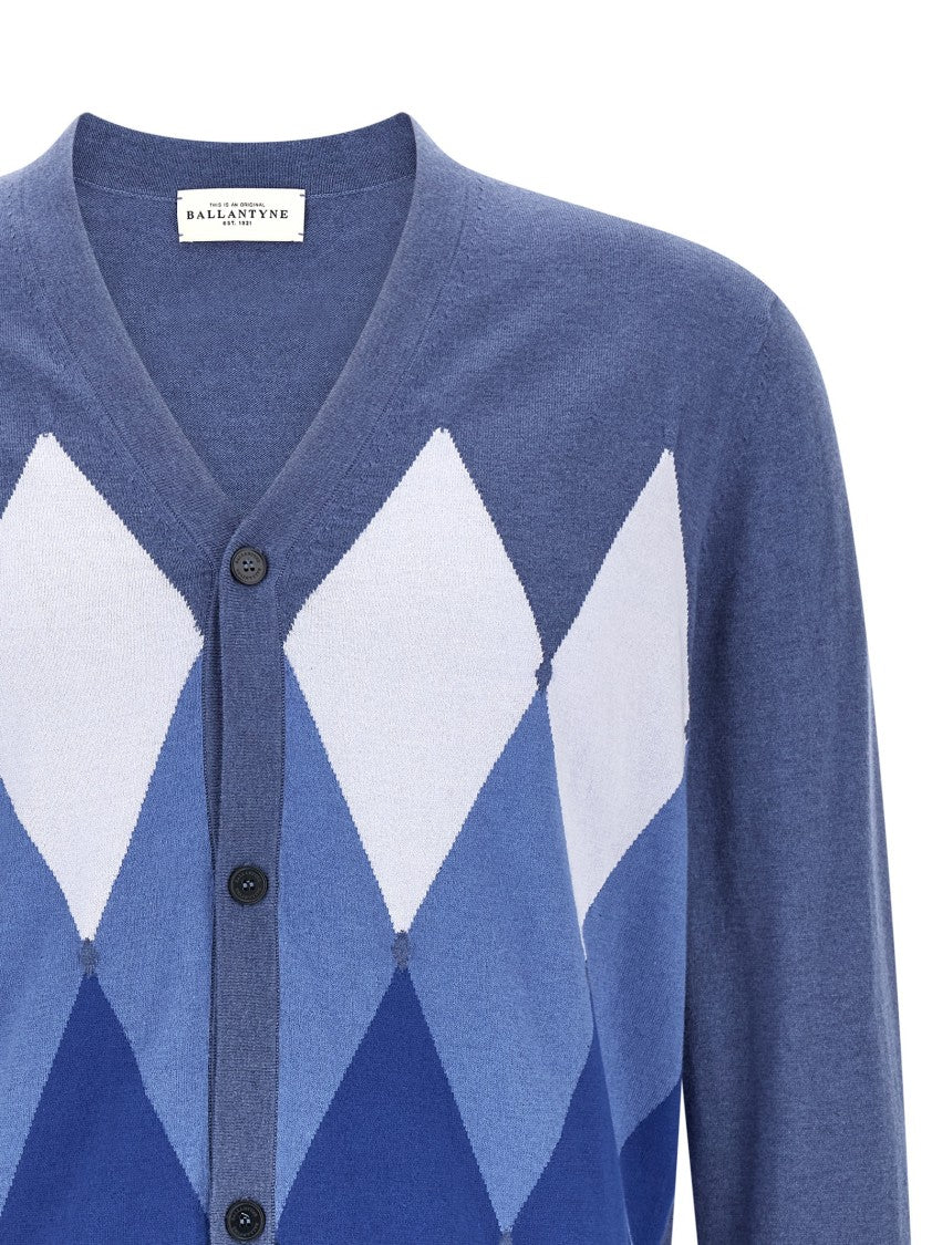 Ballantyne Argyle Pattern Cardigan