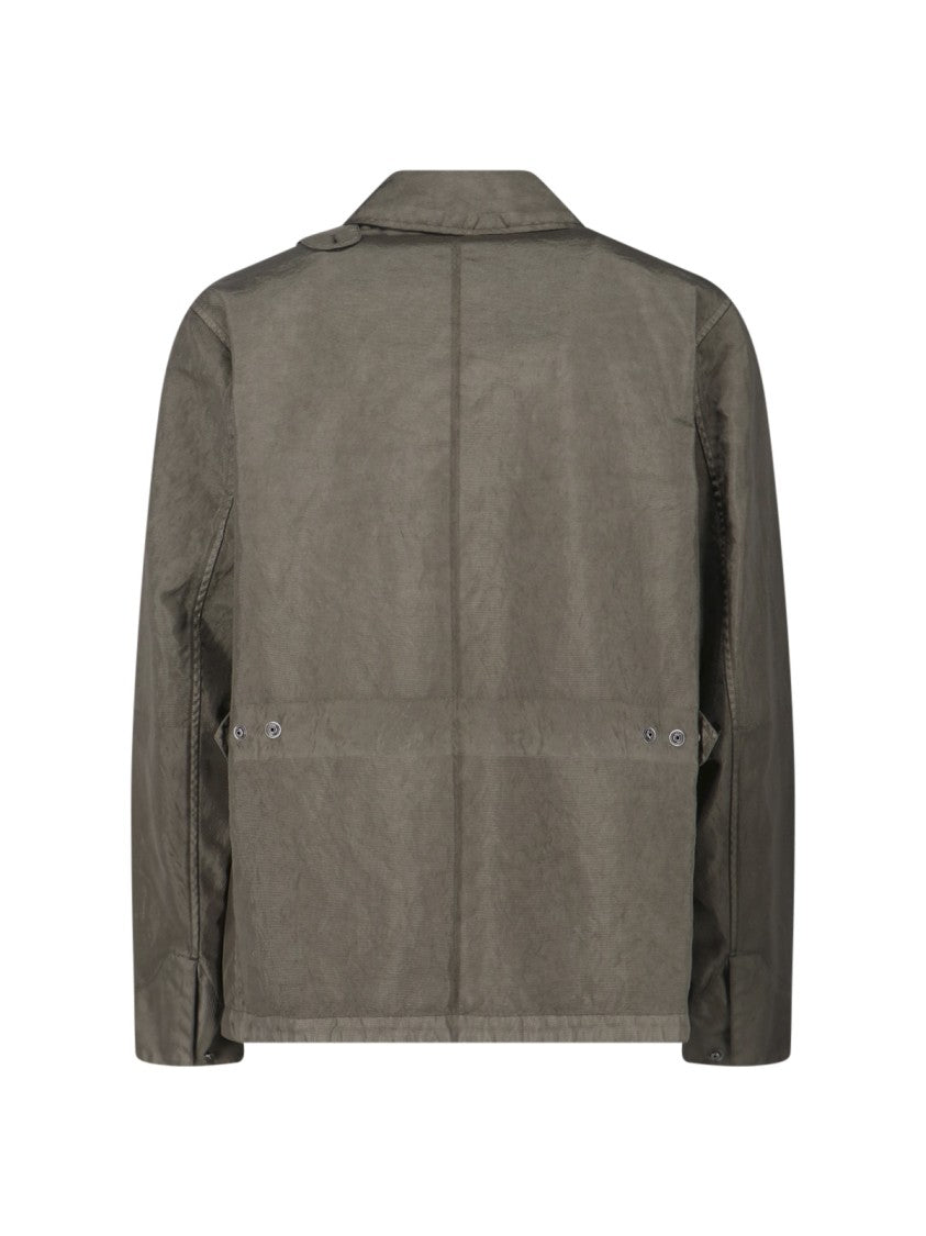 Massimo Osti Studio Structured Green Jacket With Minimalist Design