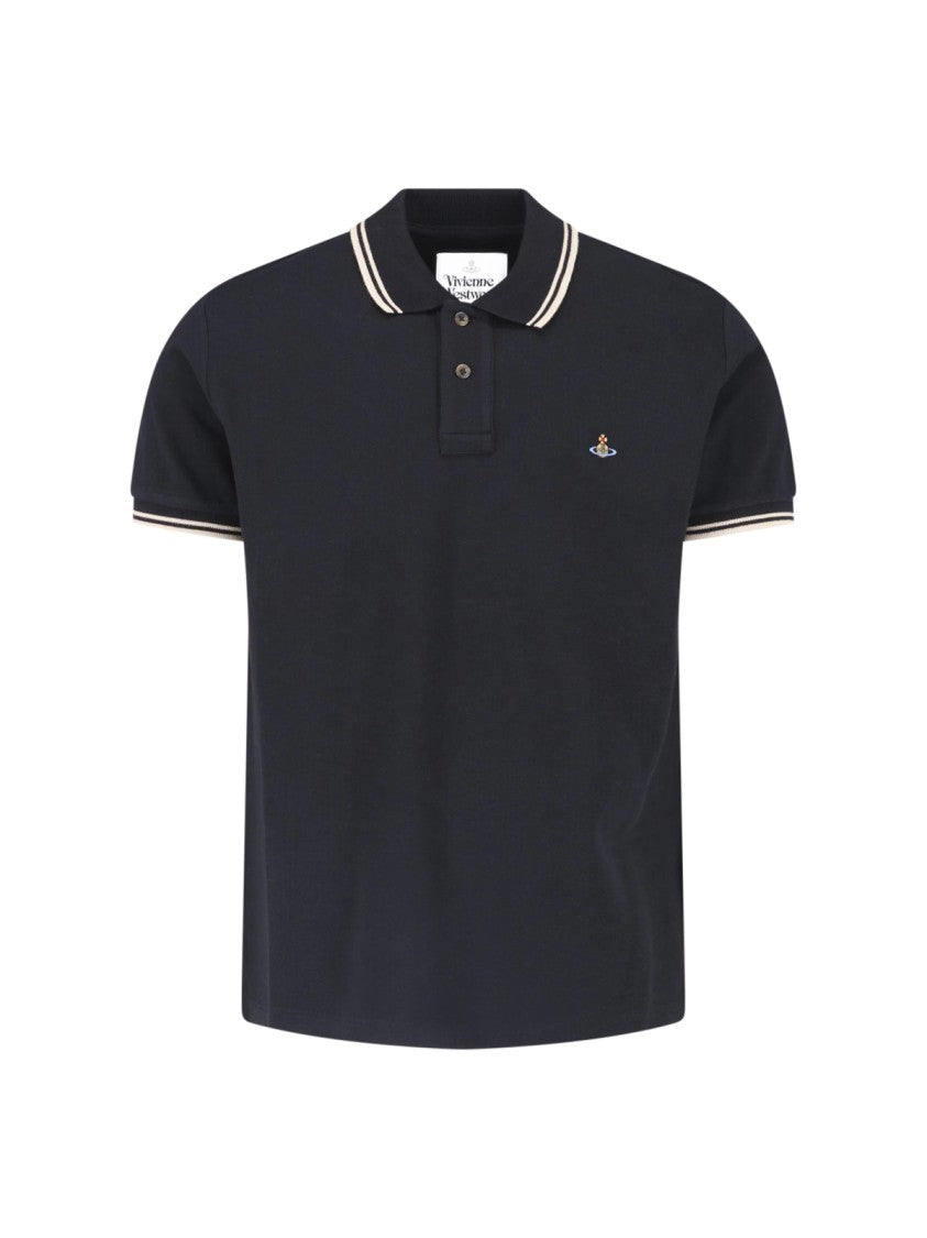 Vivienne Westwood Black Classic Cotton Polo Shirt