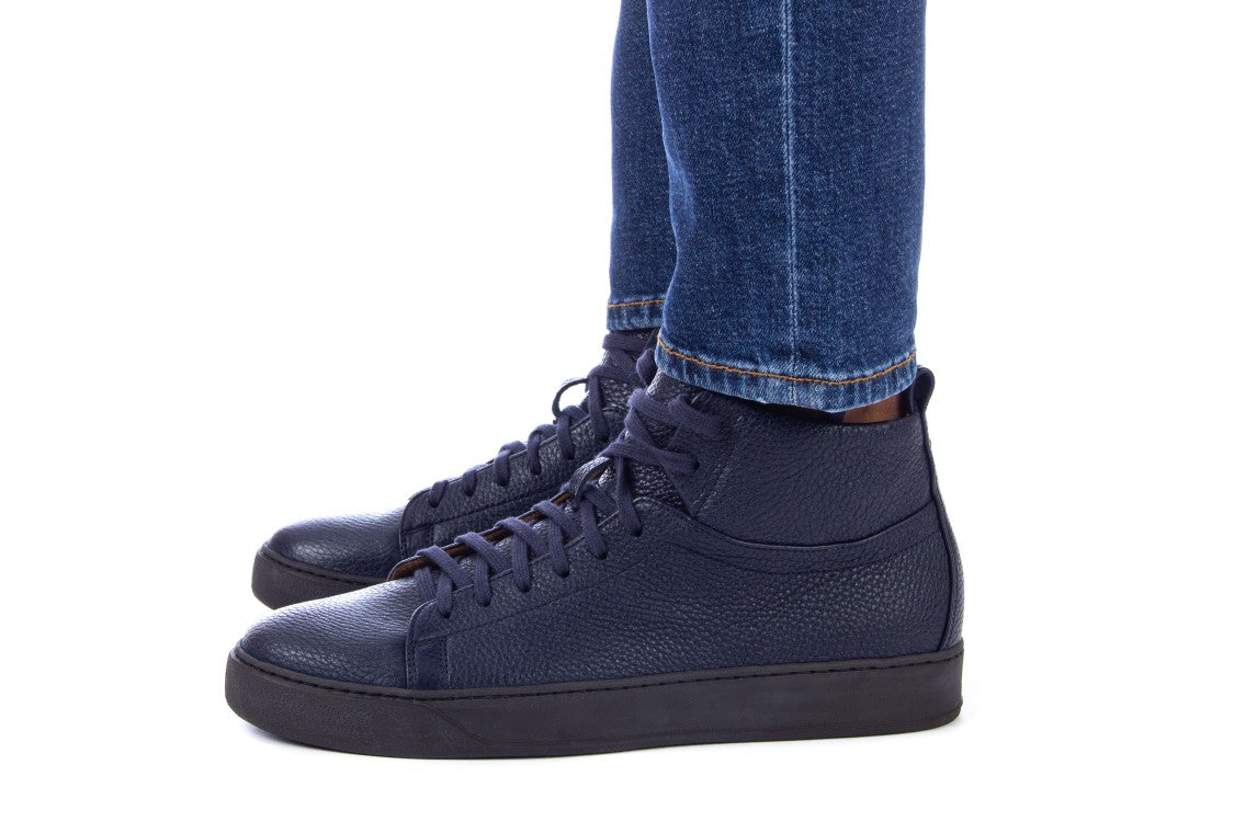 Henderson Dakota Deer Leather Mid-Top Sneakers
