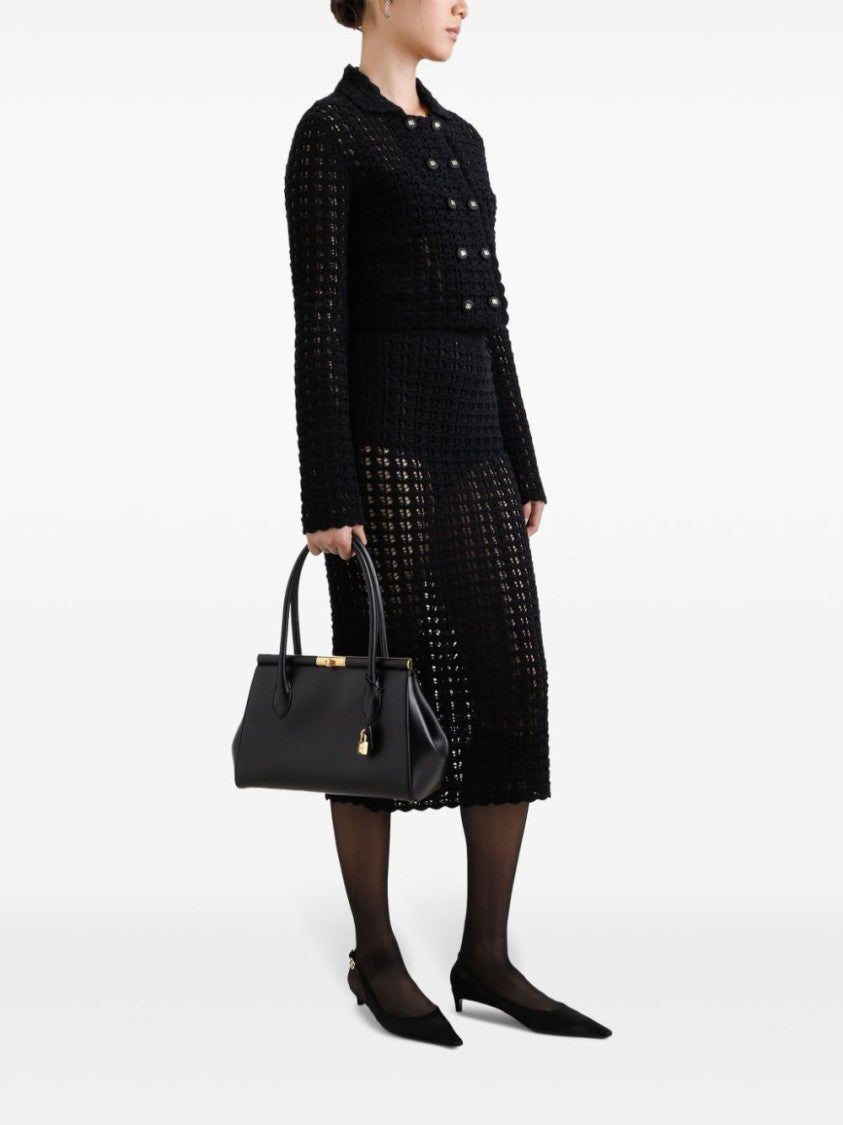 Dolce & Gabbana Structured Black Handbag