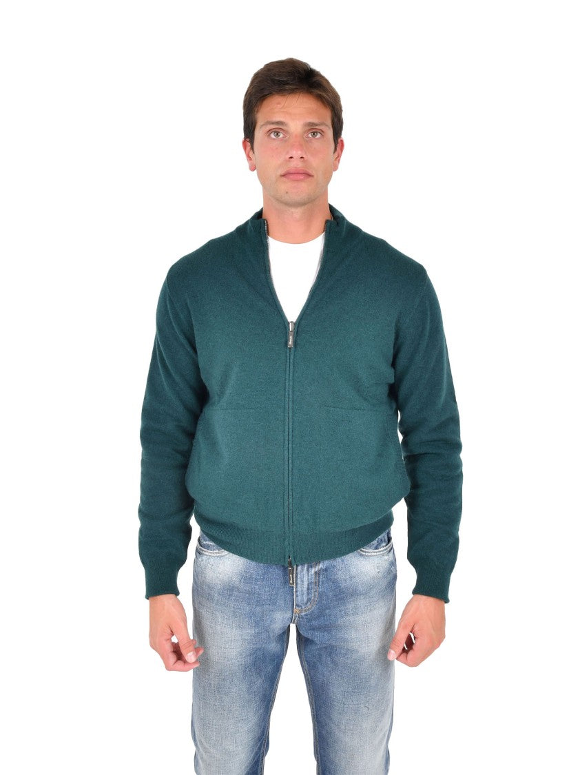 Drumohr Reversible Cashmere Jacket With Razor Blade Pattern