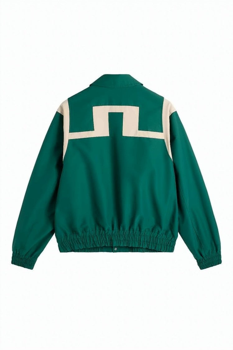 J Lindeberg Deep Green Casual Jacket With Contrasting Accents