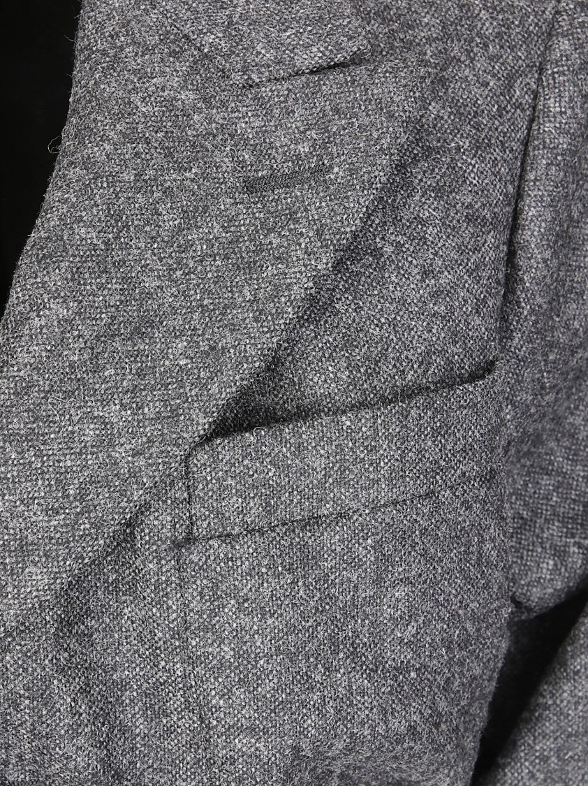 Maison Margiela Tailored Wool Jacket With Clean Lines And Traditional Collar