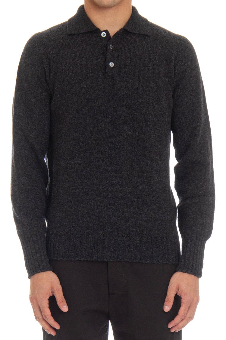 Drumohr Angora Wool Knit Polo