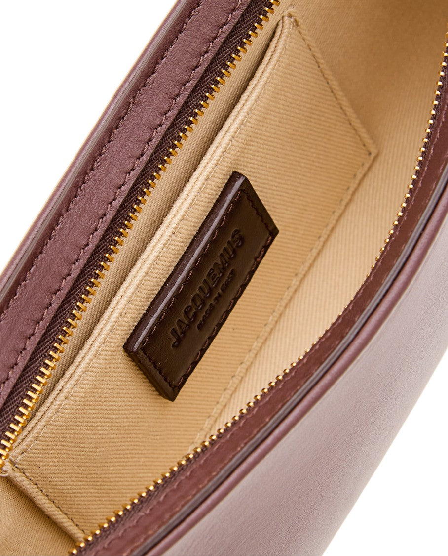 Jacquemus Bead-Detail Leather Shoulder Bag With Adjustable Handle