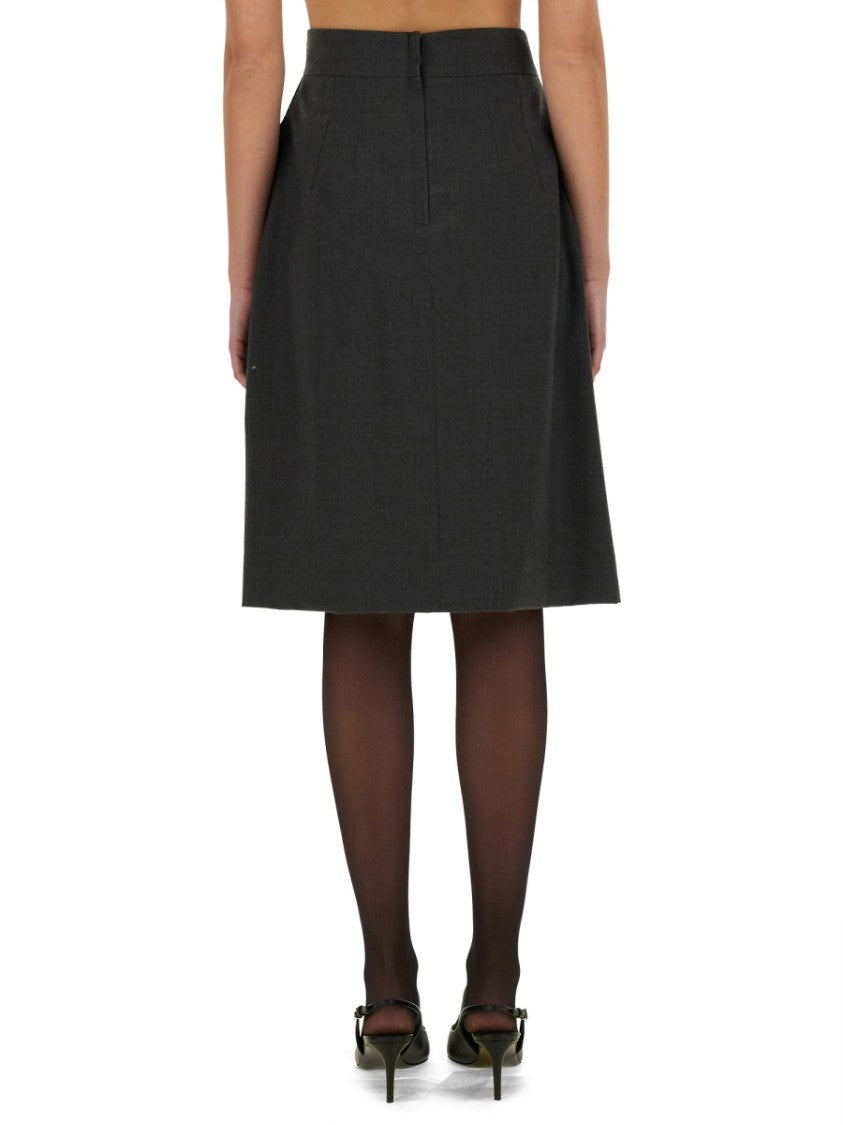 Dolce & Gabbana Wool Midi Skirt