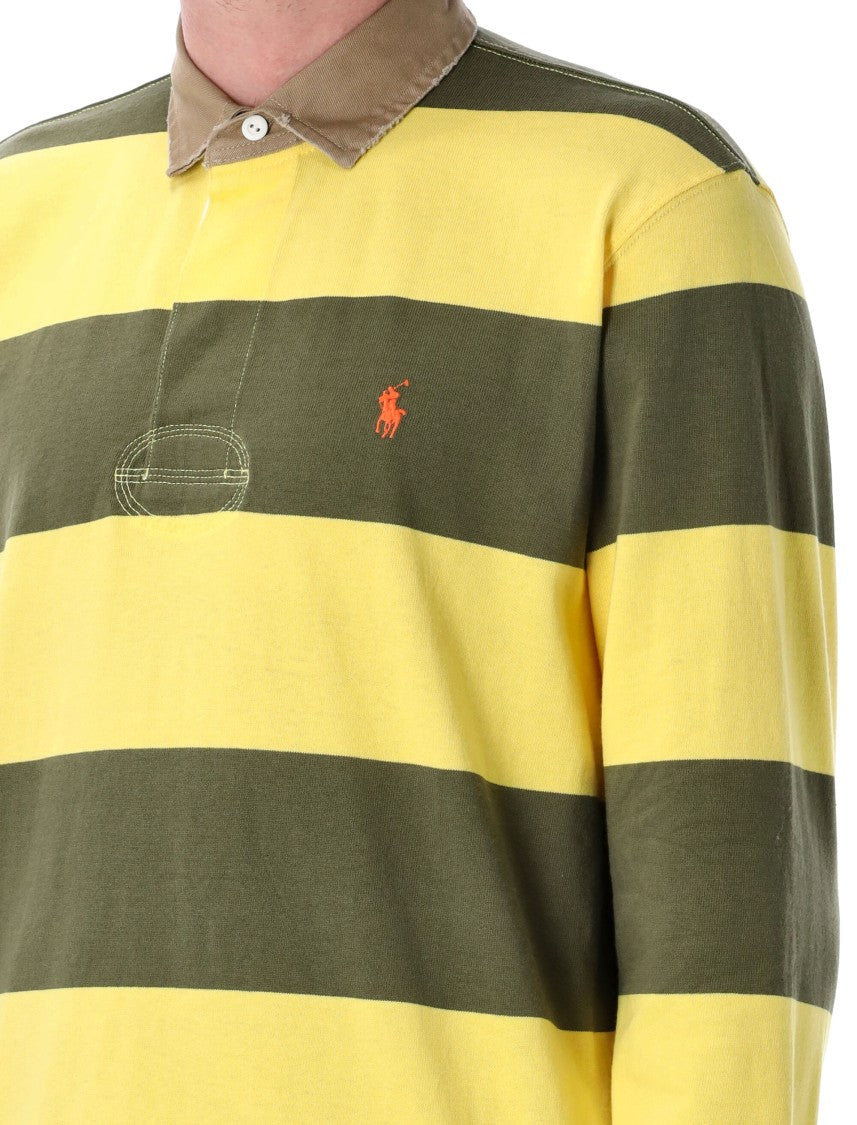Polo Ralph Lauren Classic Fit Khaki-Collar Rugby Shirt