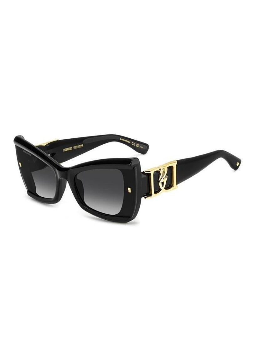 Dsquared2 Bold Cat-Eye Sunglasses With Gold Accent