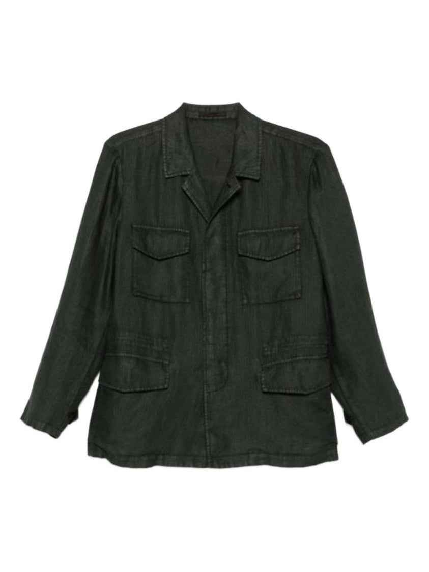 Boglioli Green Point Collar Utility Jacket