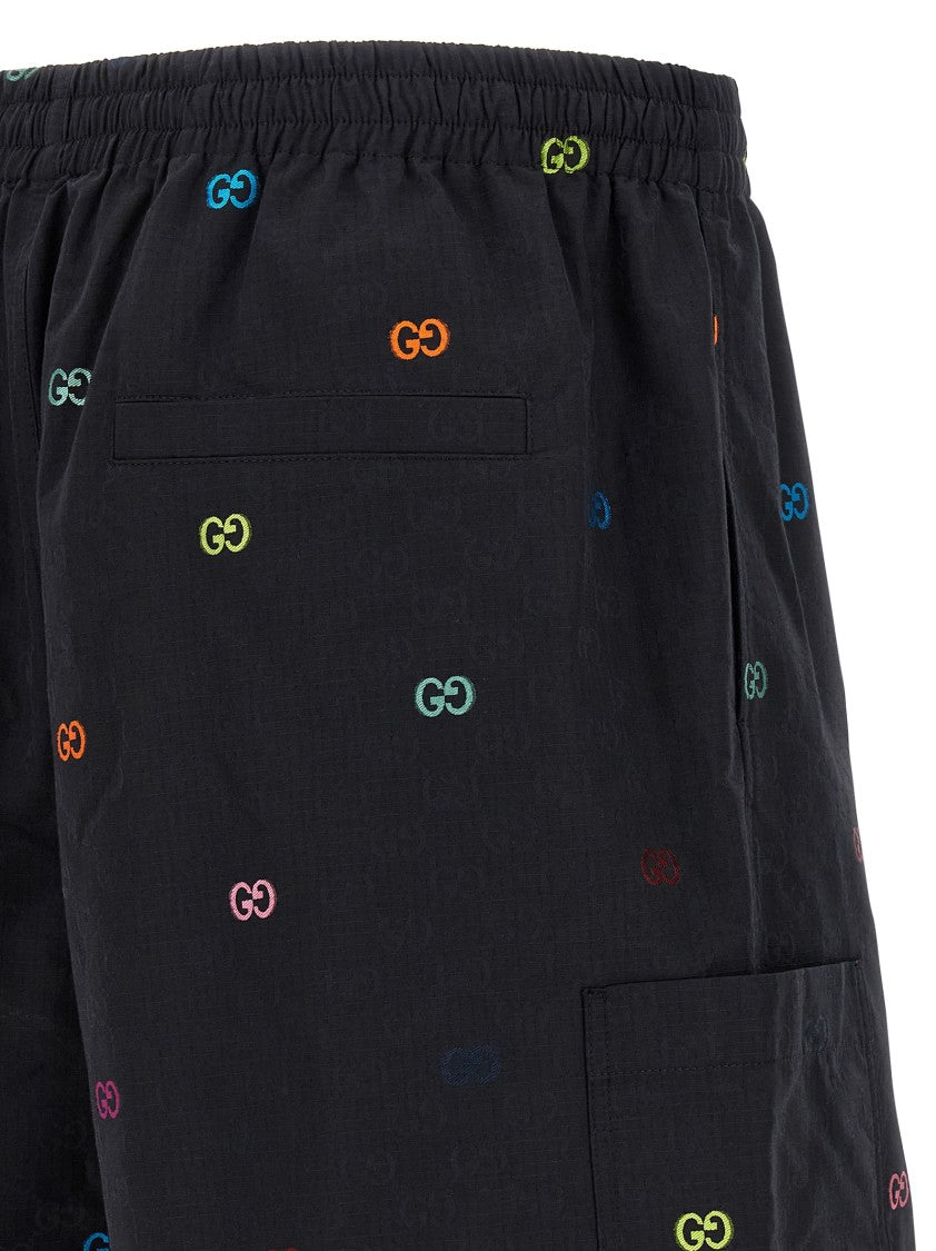 Gucci Multicolor Fil Coupé Bermuda Shorts