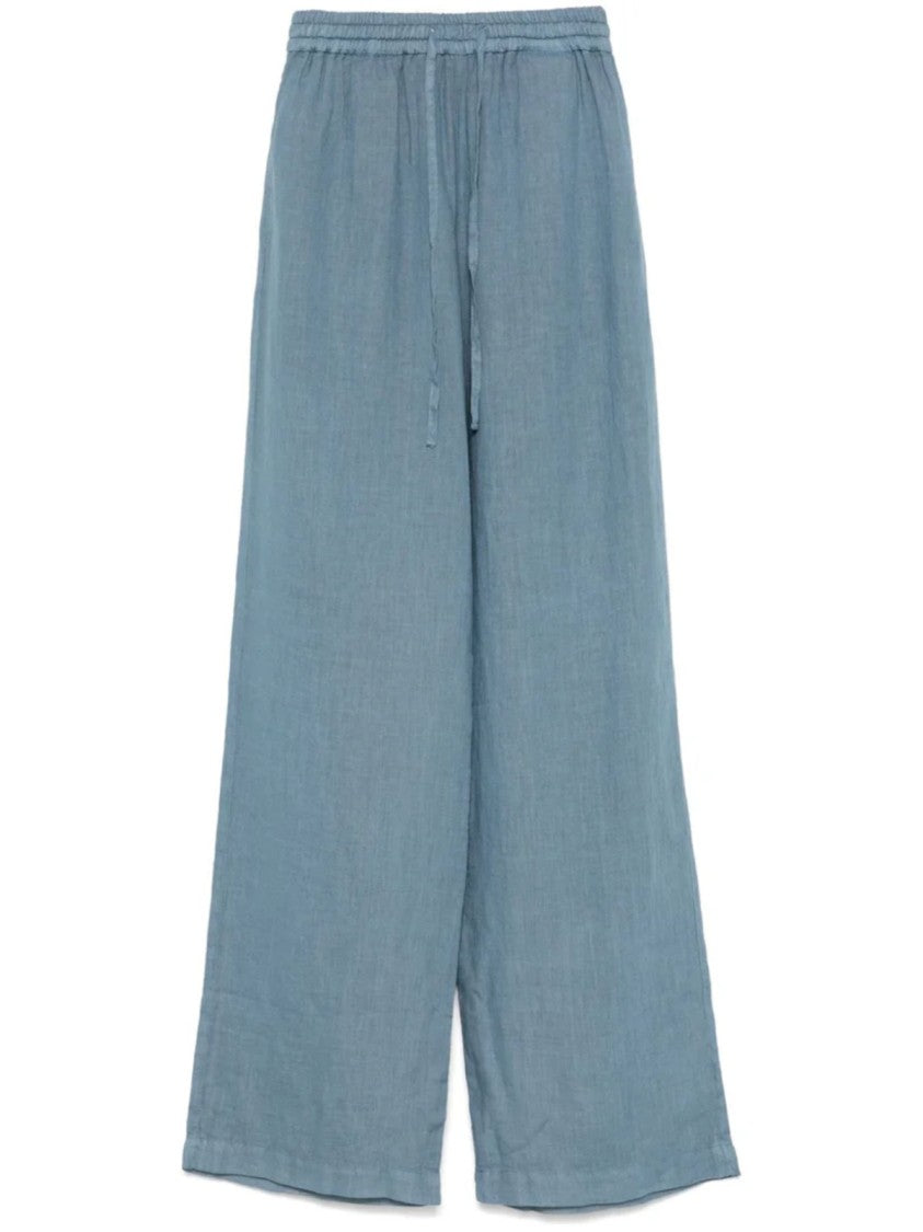 Fay Wide-Leg Pants With Elastic Waistband