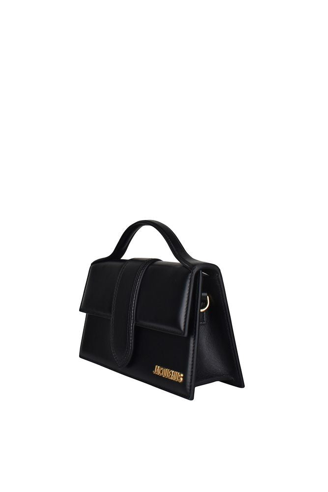 Jacquemus Black Leather Le Grand Bambino Bag