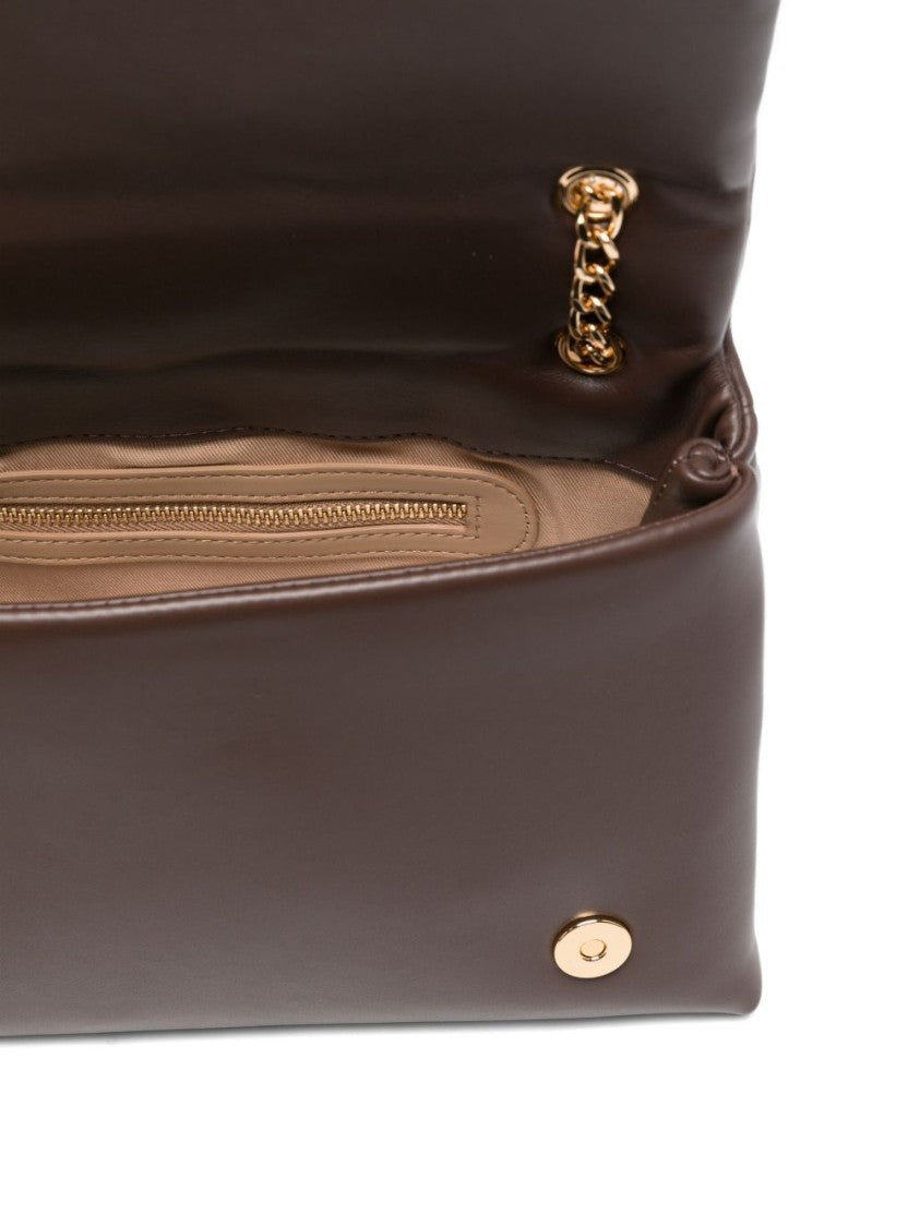 Love Moschino Quilted Shoulder Bag With Gold-Tone Logo Plaque