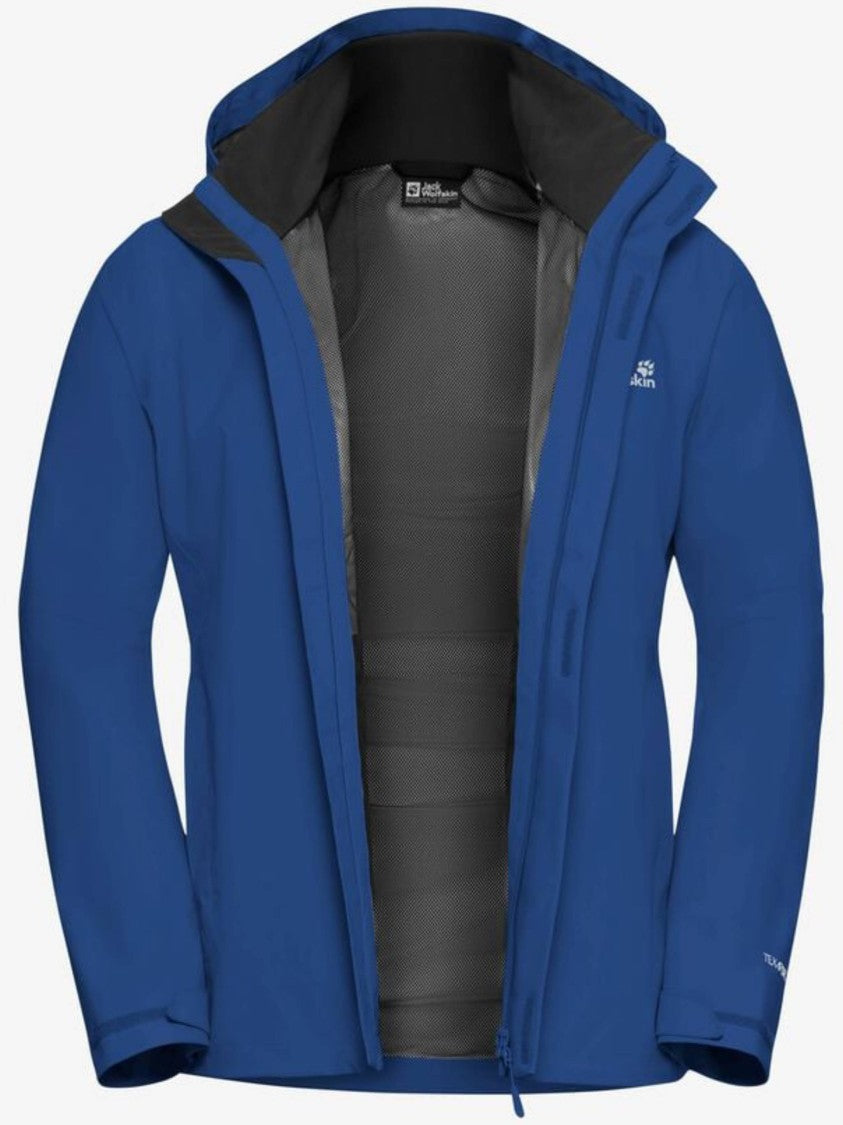 Jack Wolfskin Solid Blue Trailtime Outdoor Jacket
