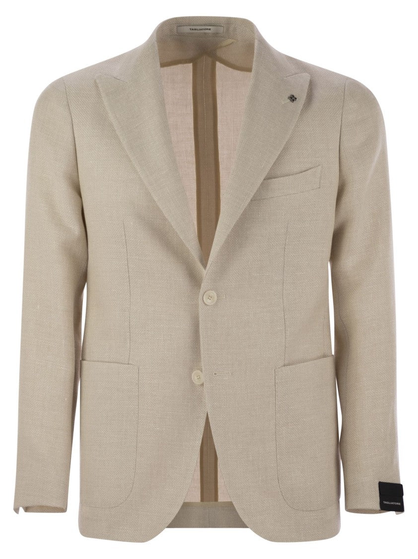 Tagliatore Virgin Wool And Linen Jacket