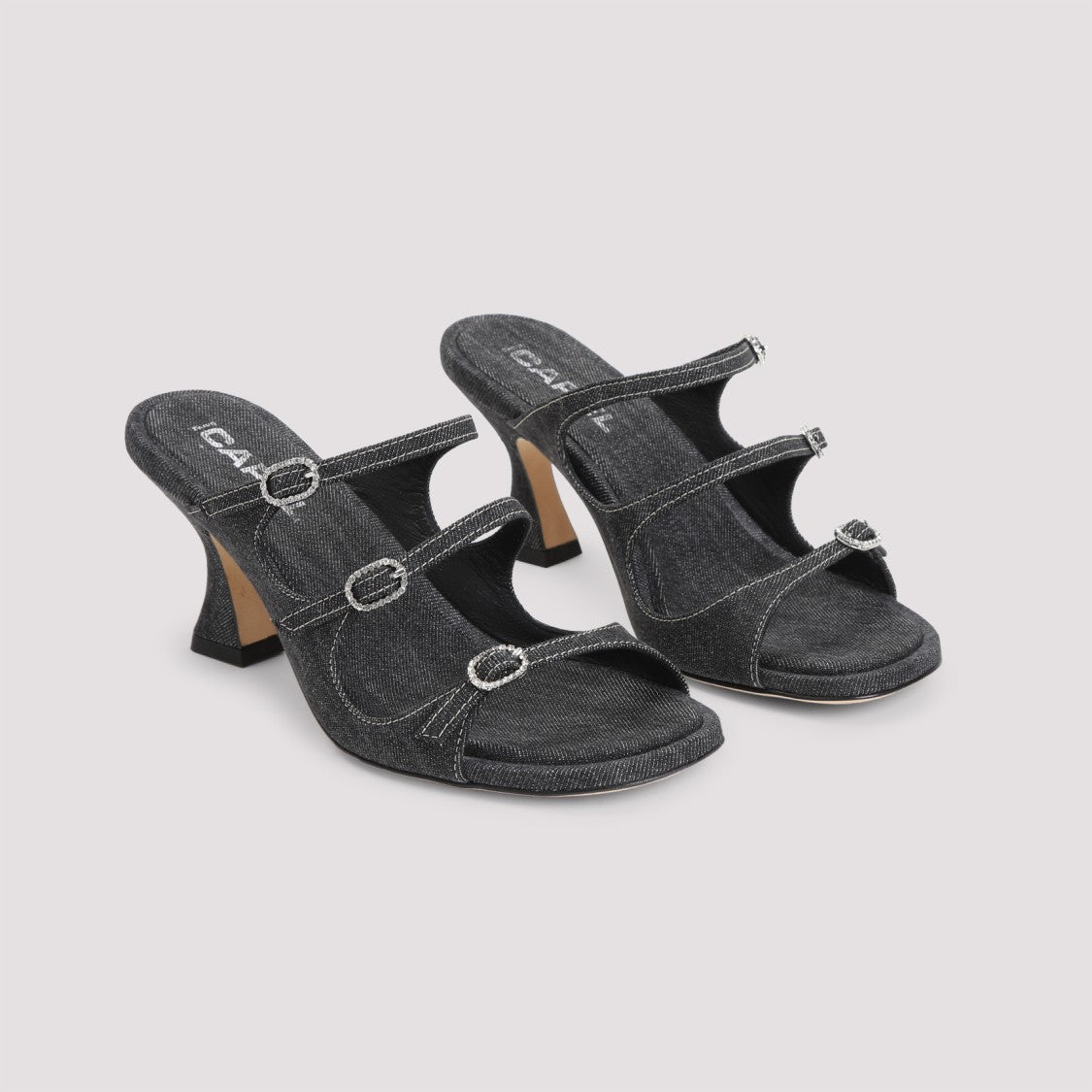 Carel Paris Open-Toe Slippers With Decorative Buckle Detail