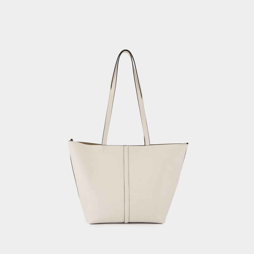 Vanessa Bruno Tote Pm Shopper Bag - Leather - White