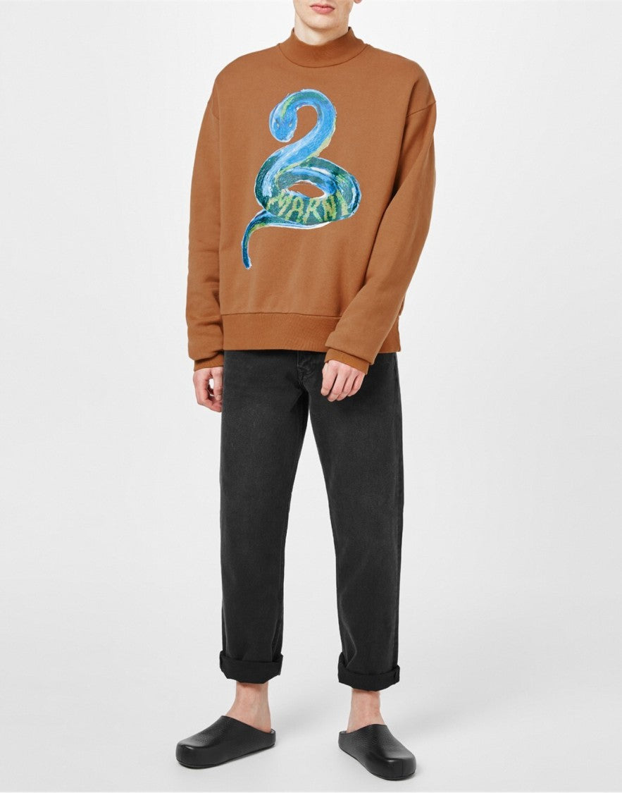 Marni Piton Logo Brushed Organic Sweatshirt