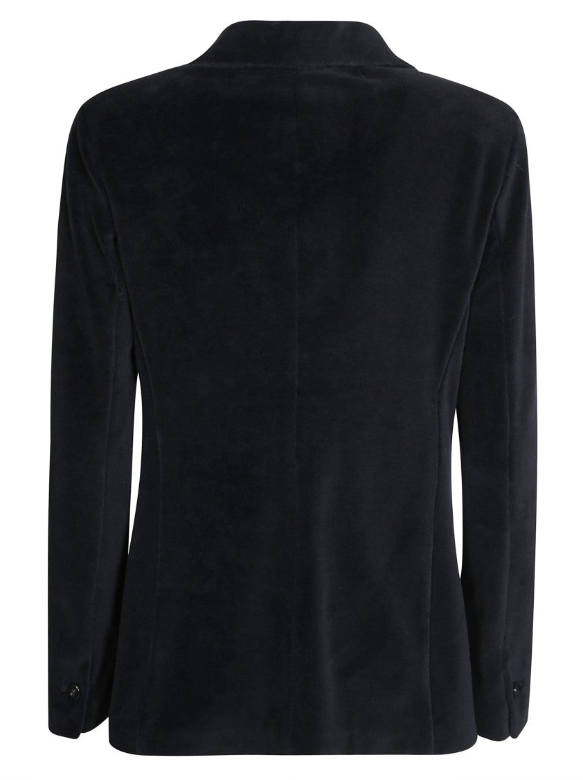 Circolo Slim-Fit Smooth Velvet Jacket