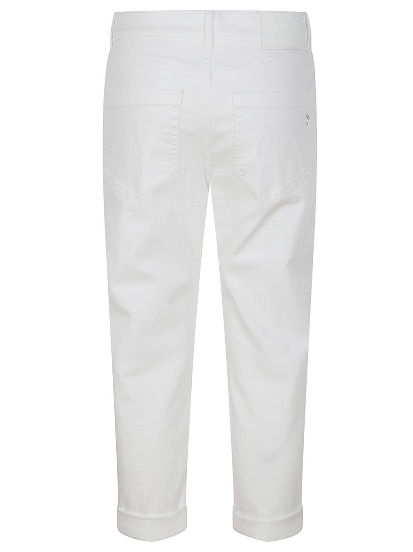 Dondup Koons Gioiello Five-Pocket White Trousers