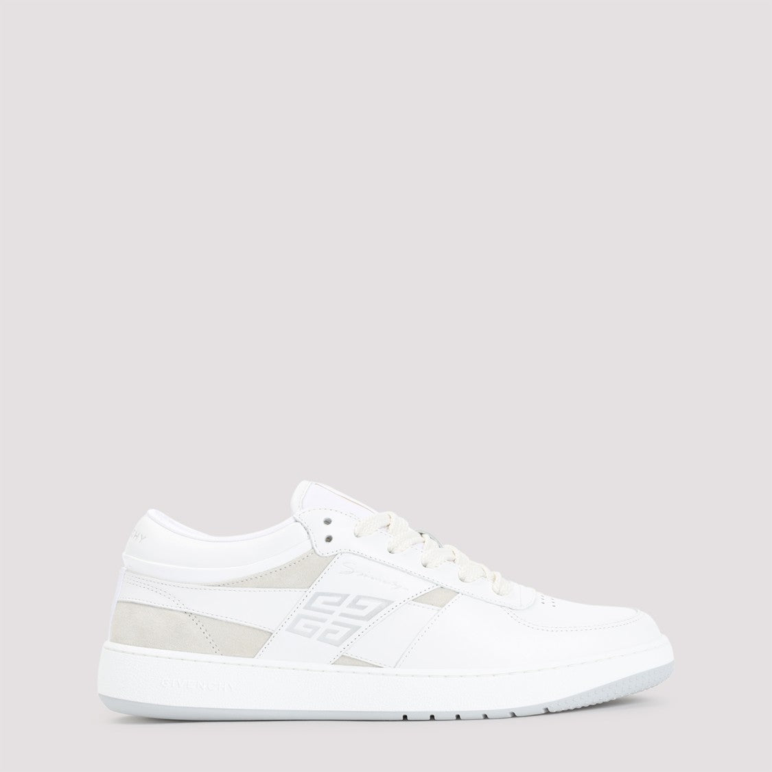 Givenchy White Calf Leather G Move Low Sneakers