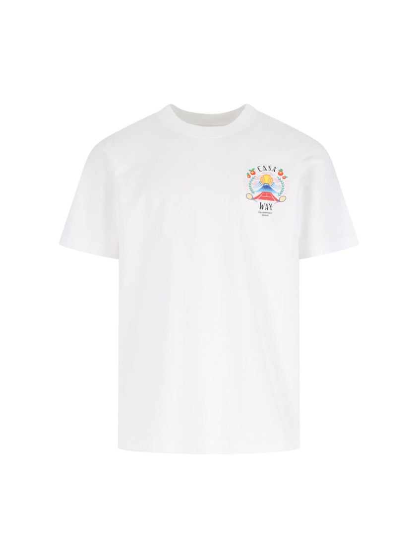 Casablanca "Casa Way Mountain" T-Shirt White
