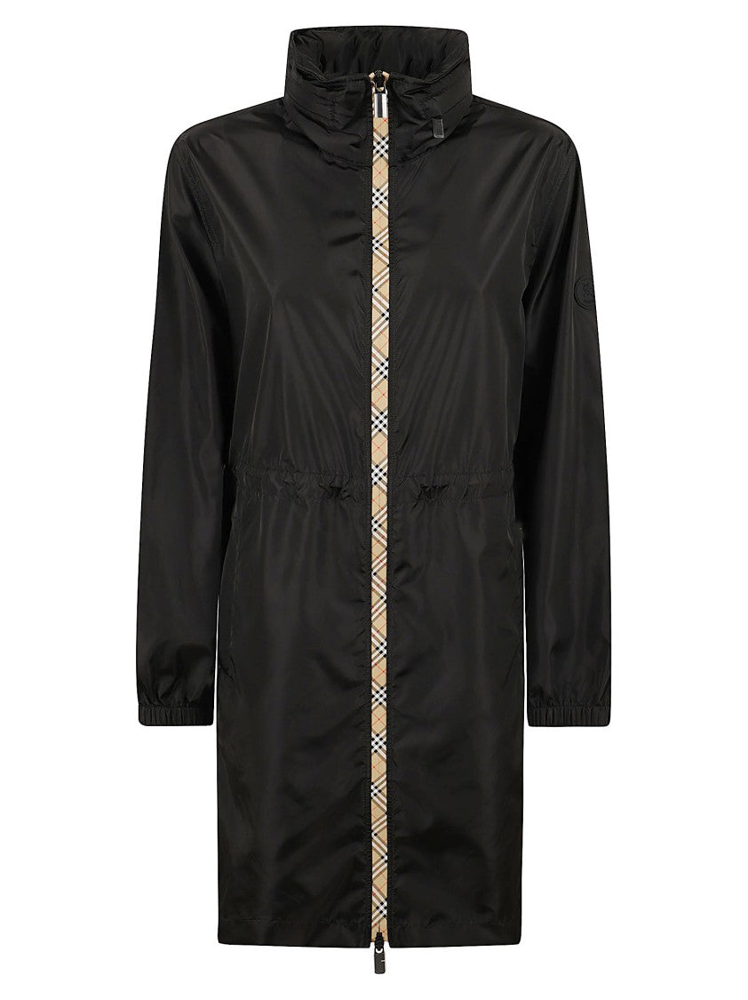 Burberry Nylon Parka With High Collar
