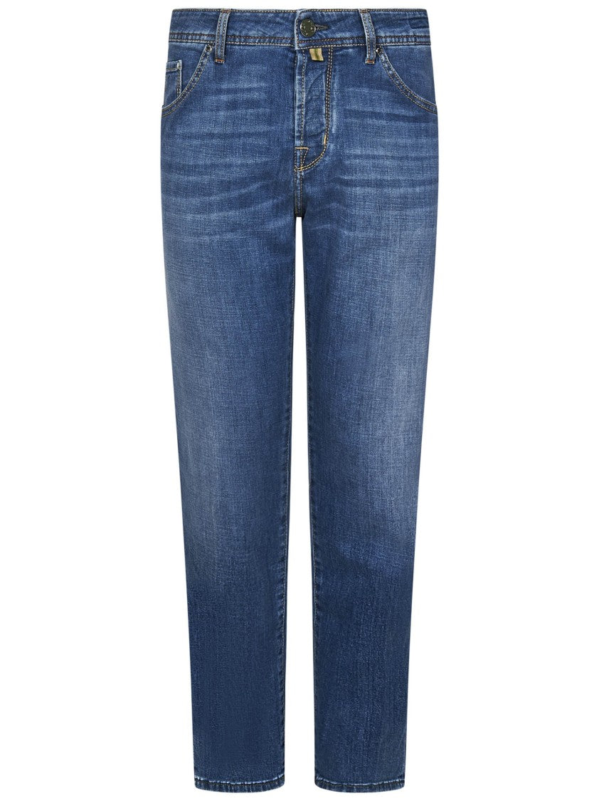 Jacob Cohen Slim-Fit Blue Jeans With Classic Five-Pocket Design
