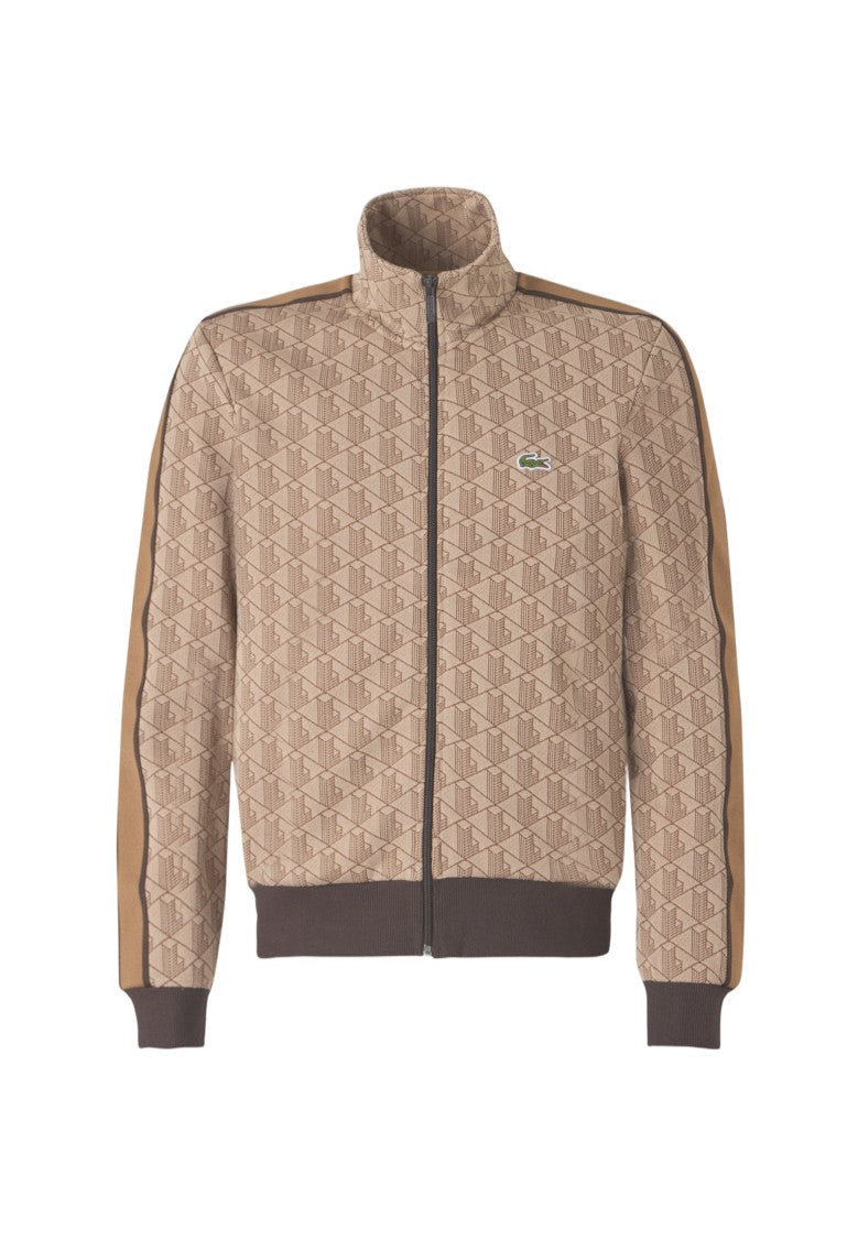 Lacoste Geometric Pattern Retro-Inspired Jacket