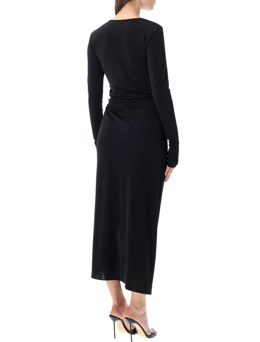 The Andamane Gia Fluid Draped Maxi Dress