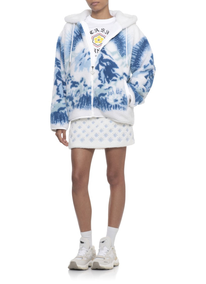 Casablanca Plush White Hoodie