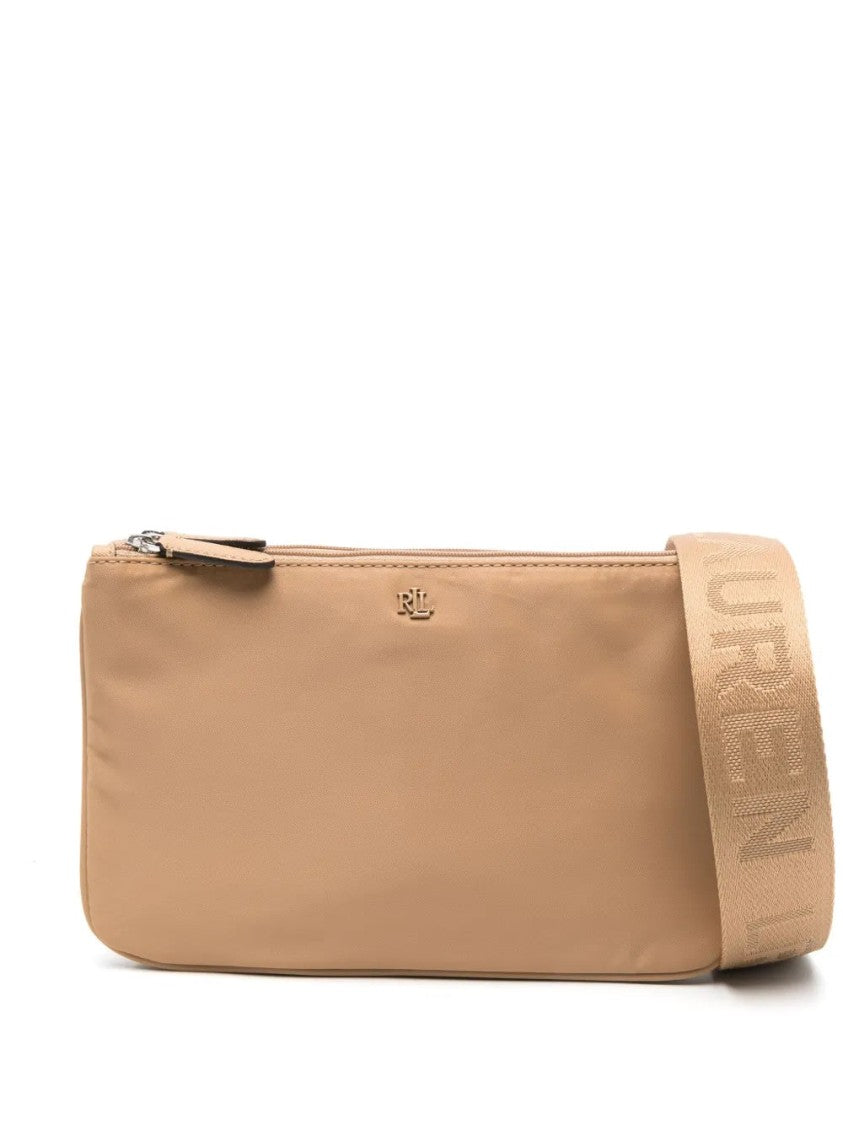 Lauren Ralph Lauren Medium Crossbody Bag In Beige Nylon