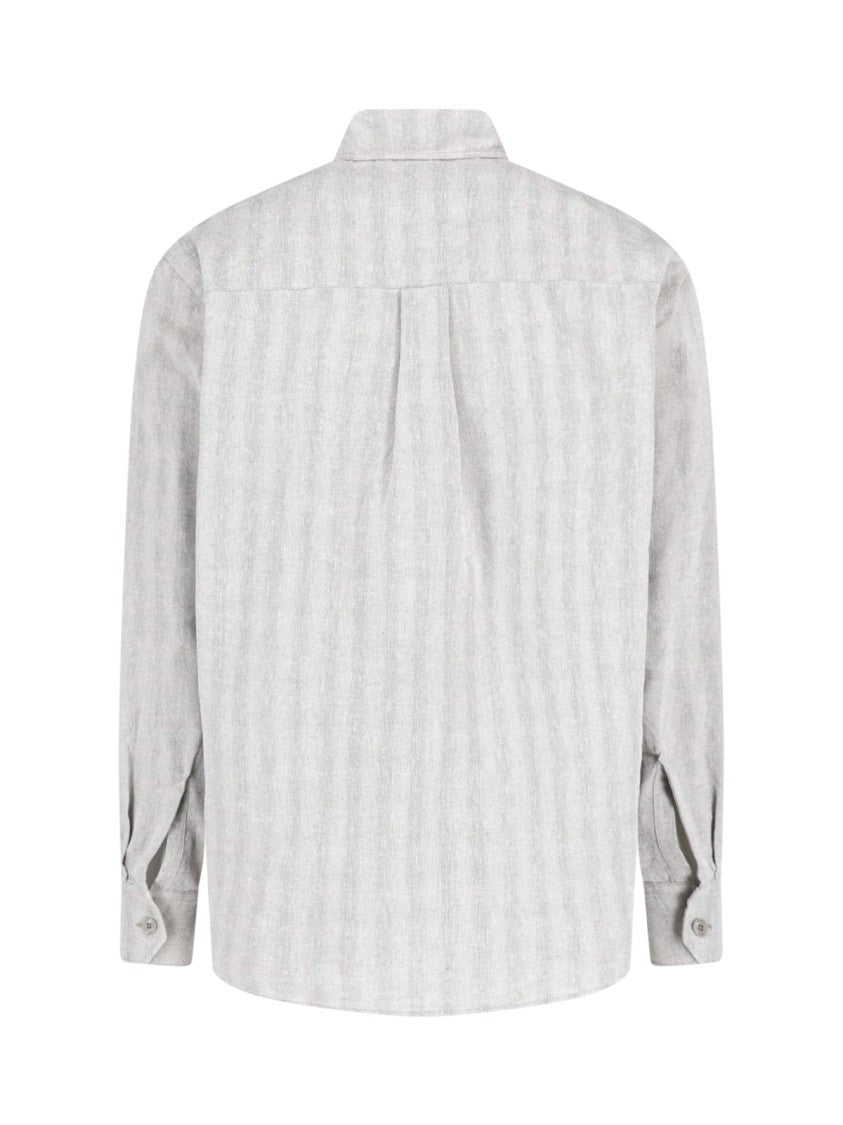 Our Legacy Relaxed Fit Striped Cotton Shirt
