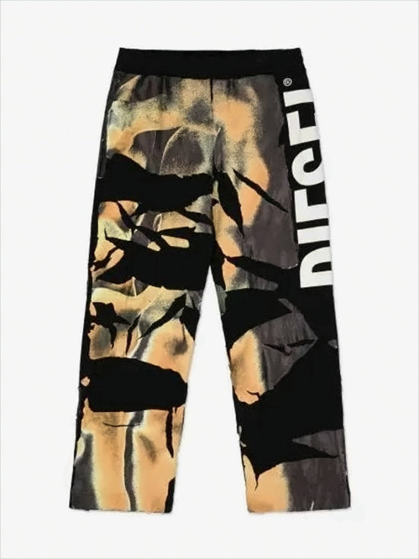 Diesel Abstract Graphic Training Pants With Relaxed Fit